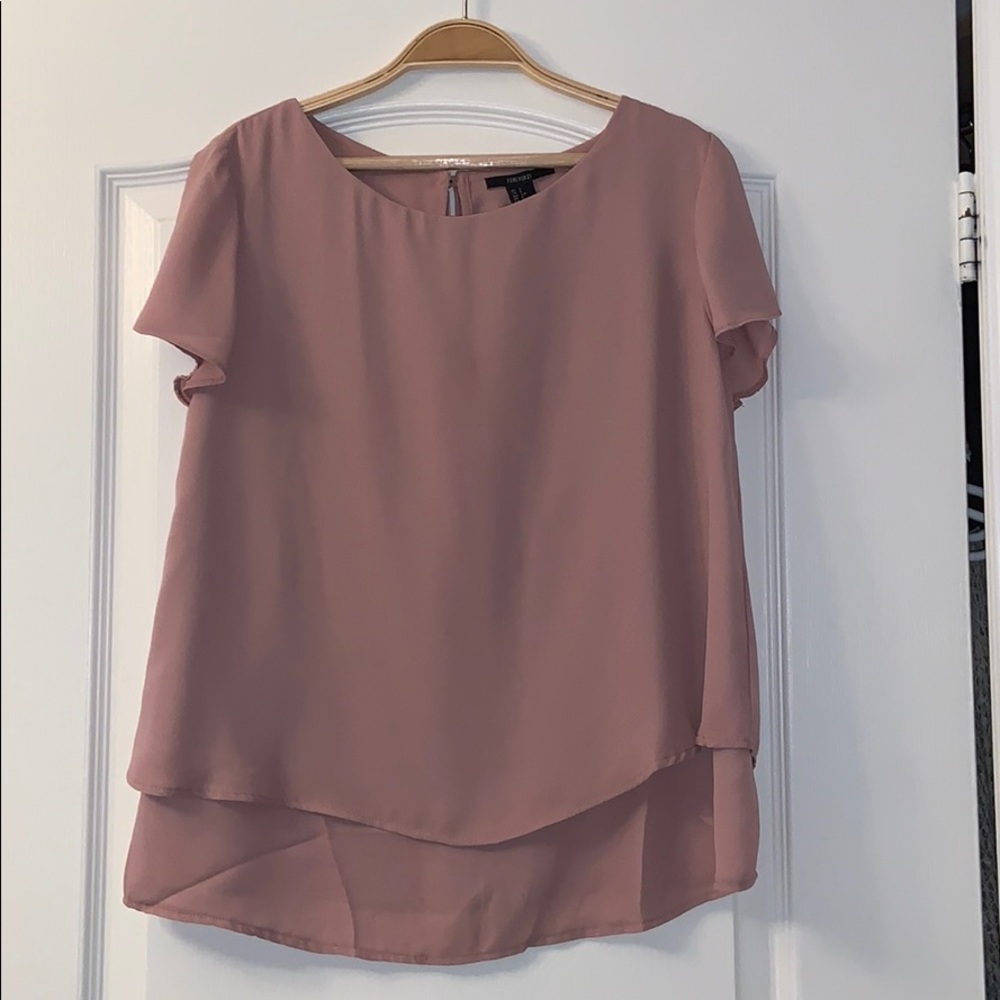 Forever 21 Dusty Rose Blouse size S